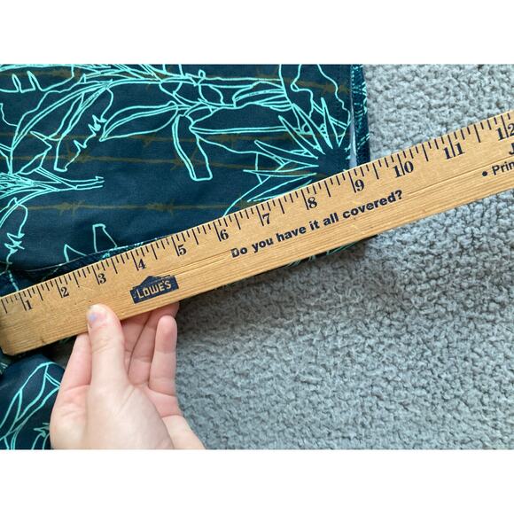 Billabong Swim Trunks 38 Hawaiian Floral Drawstring Recycler Pro Blue Shorts - Picture 9 of 13